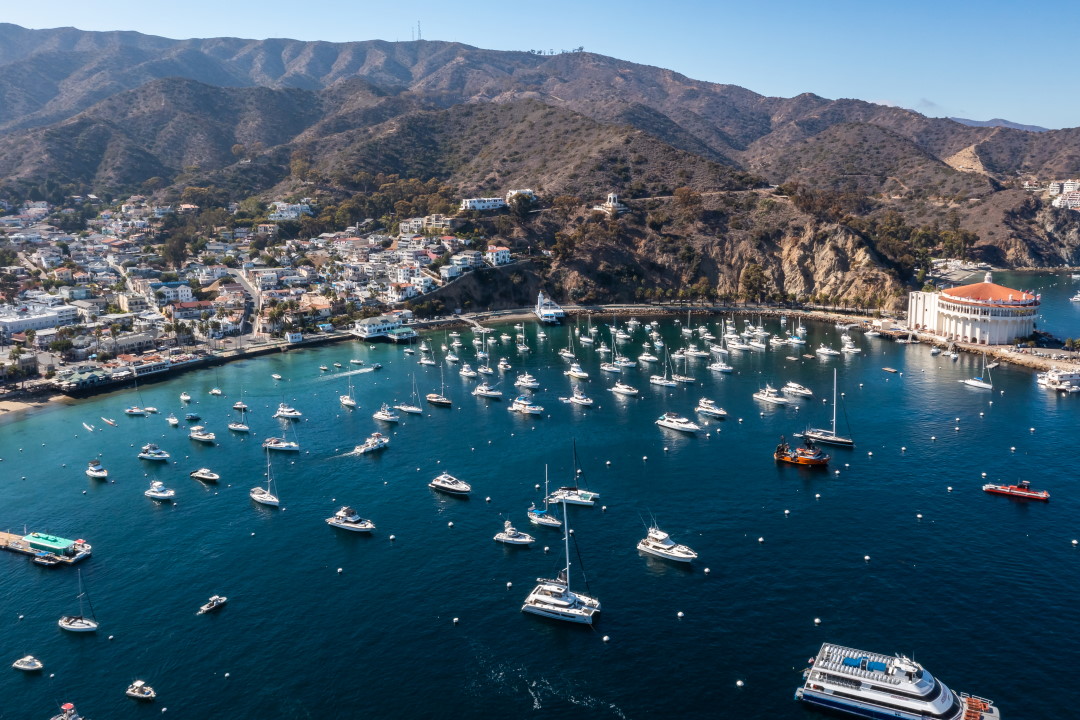 Southern California coast from above